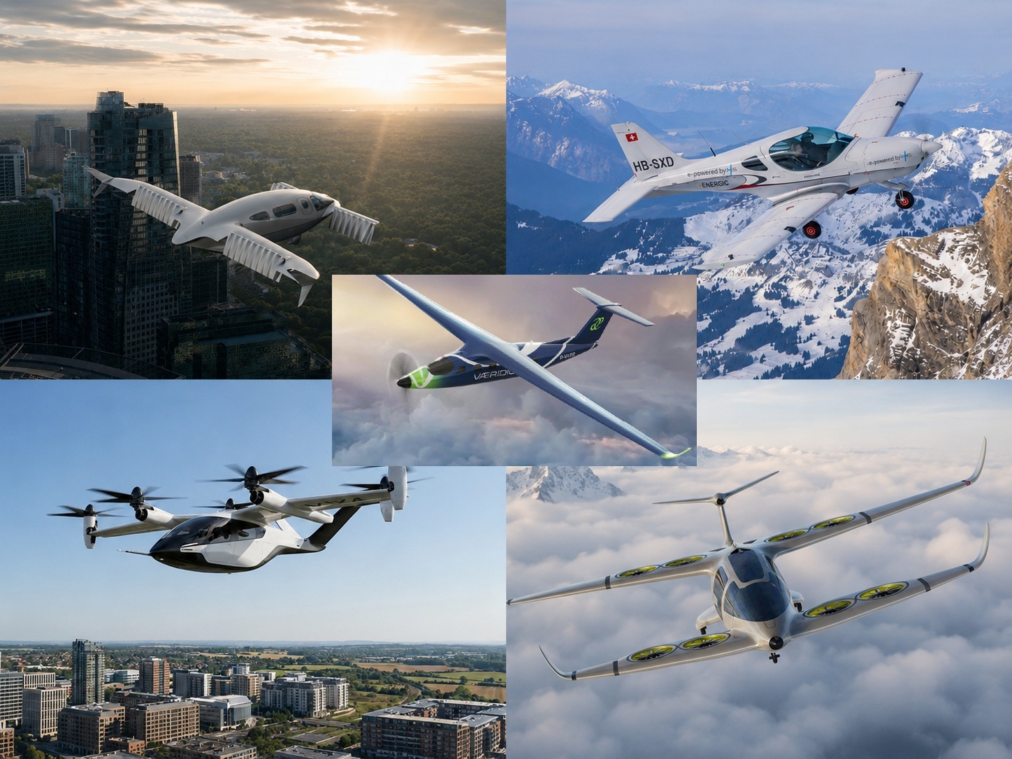 5 hybrid electric eVTOL aircraft
